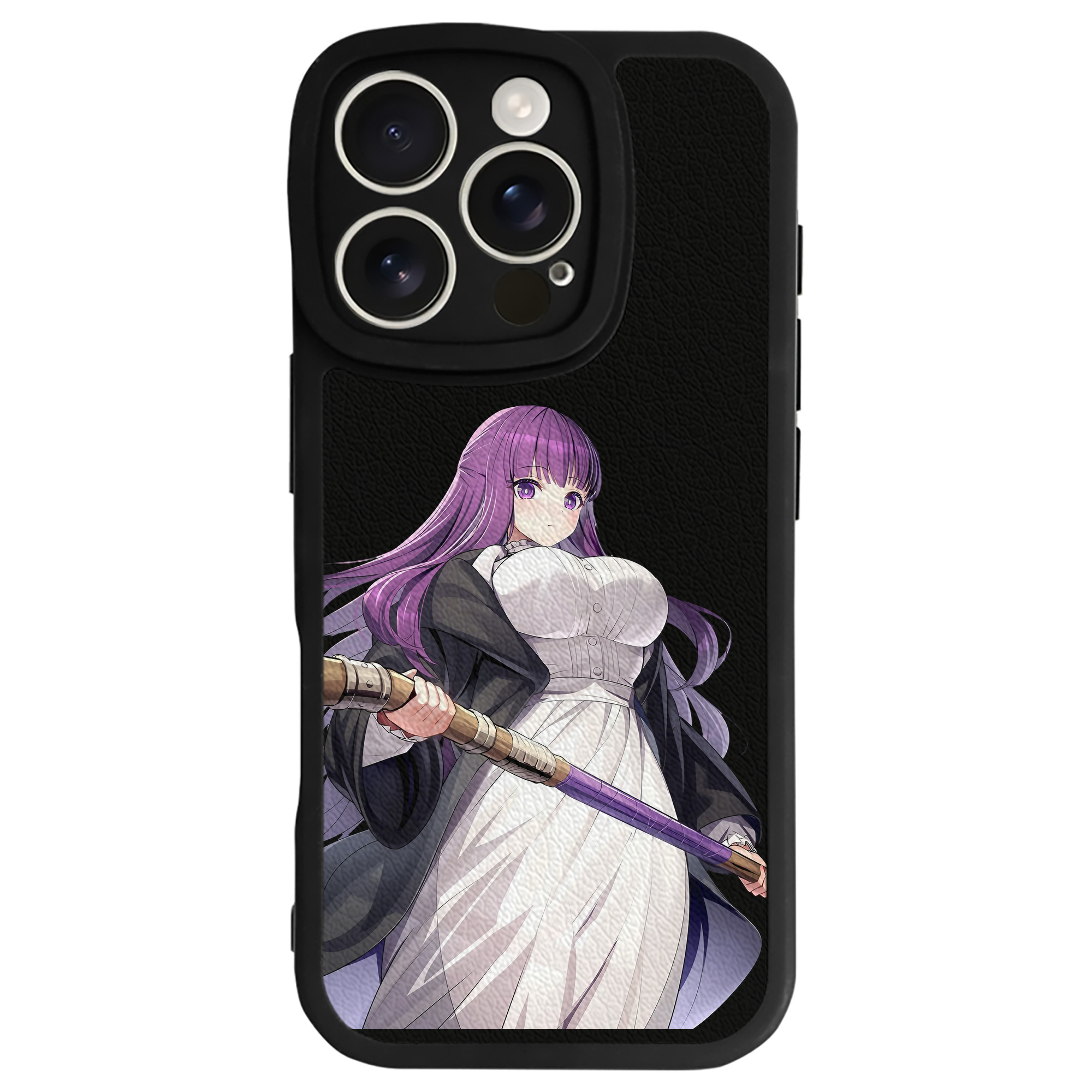 （画像用） 葬送のフリーレン Frieren 【iPhone 16シリーズ対応】シリコンスマホケース（レザー調） 材質：シリコン